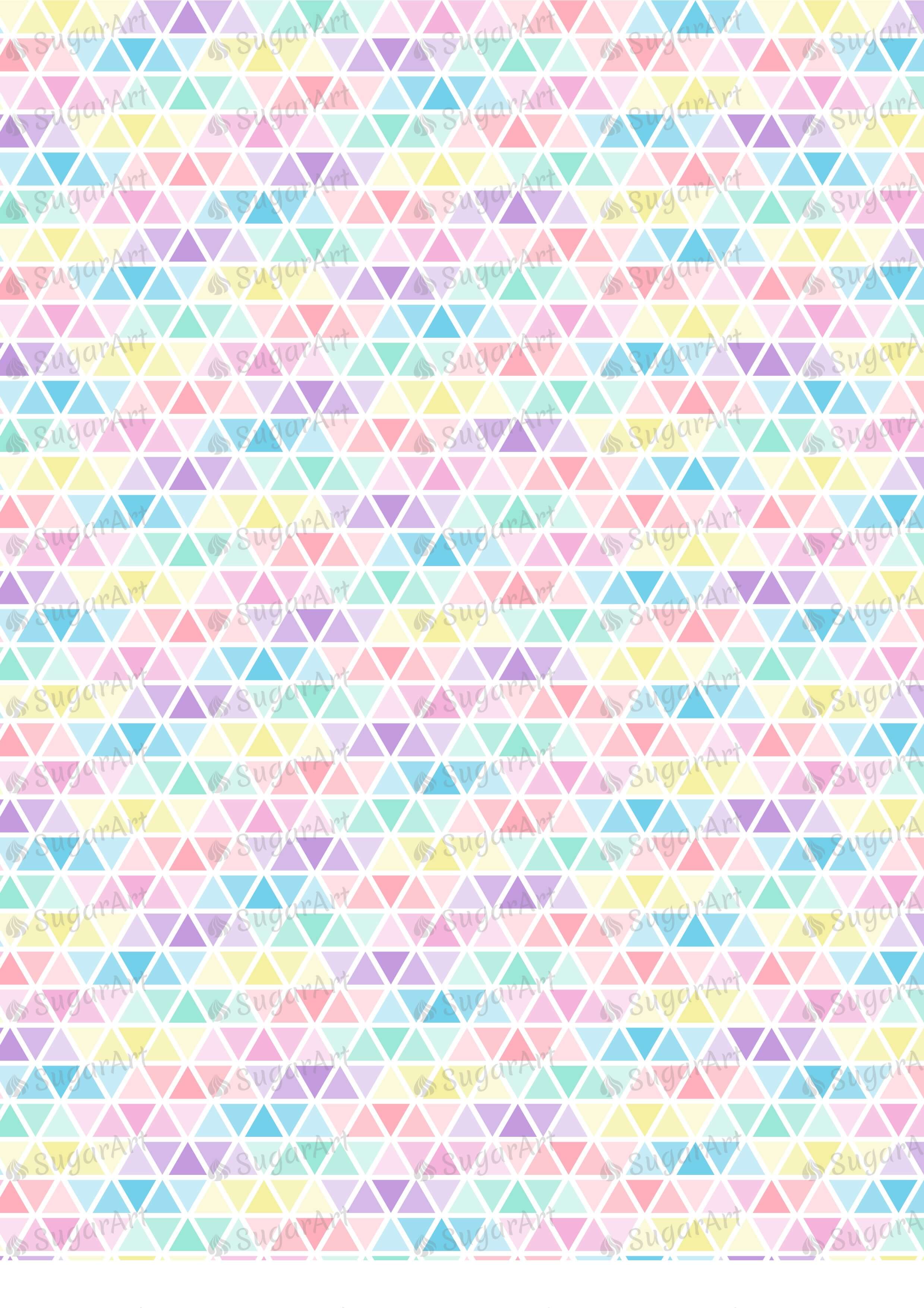 Pastel Colors Triangles - BSA050.