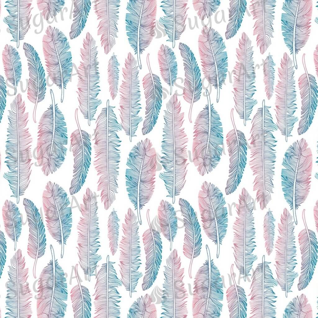 Colorful Feather Pattern - BSA058.