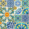 Watercolor Mediterranean Sicilian Tiles - BSA087.