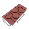 Brown Silicone Mold for Lollipops - 5 Cavity 2" (5cm) each - BSUPP026.