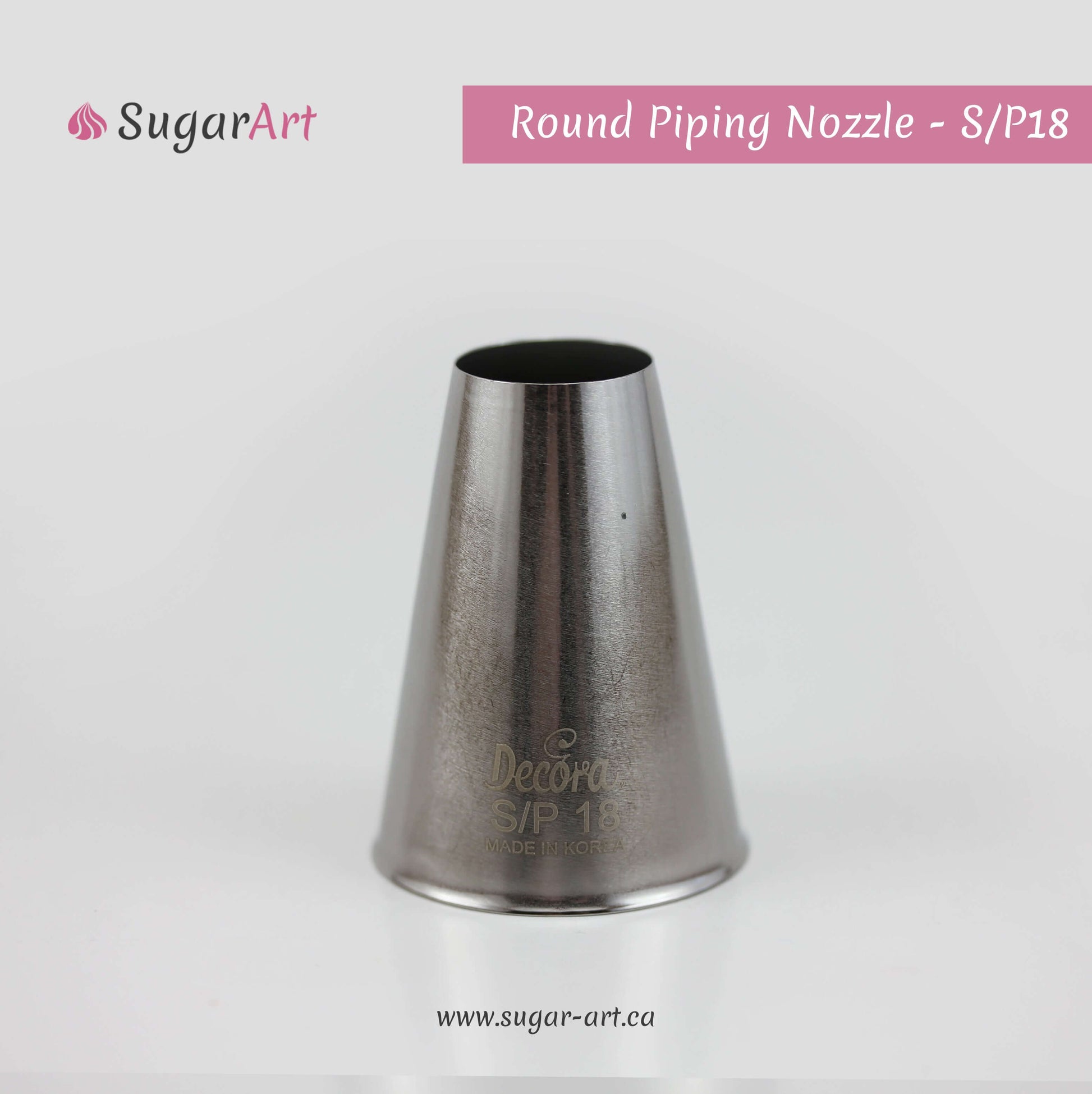 Round Piping Nozzle "S/P18"-Piping Tips-Sugar Art