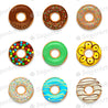 Donuts Set for charms - Round Stencil Mat - ESA114.