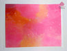 Juicy Pink Orange Watercolor - Edible Fabric - EF011.
