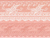 Baroque Style Fashion Lace On Peach - Edible Fabric - EF016.