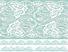Mint Wedding Laces - Edible Fabric - EF017.