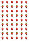 Strawberry in chocolate - ESA017-Sugar Stamp sheets-Sugar Art