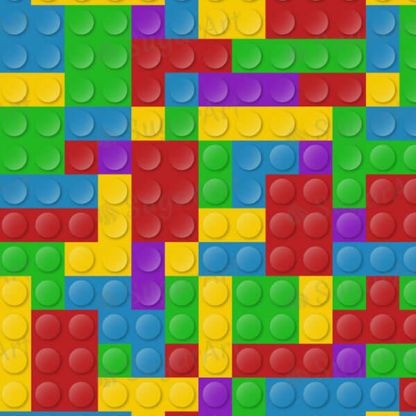 Lego Family and Blocks - ESA019-Sugar Stamp sheets-Sugar Art
