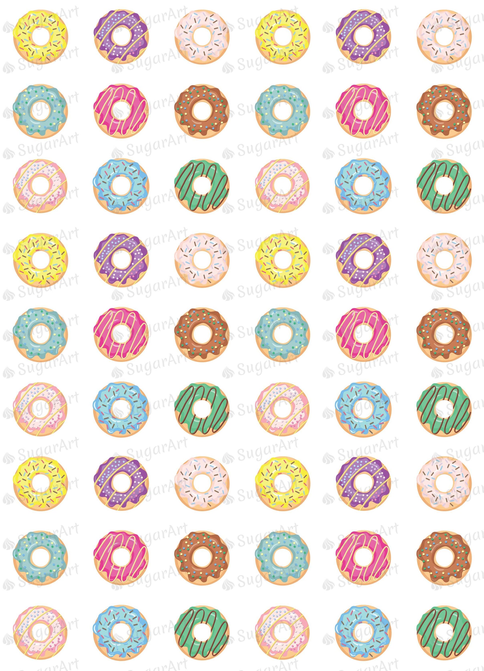 Donuts Collection - ESA066-Sugar Stamp sheets-Sugar Art