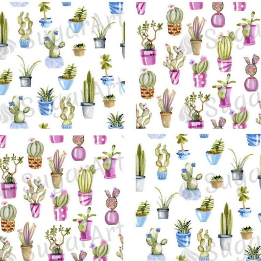 Watercolor Cactuses - ESA083.