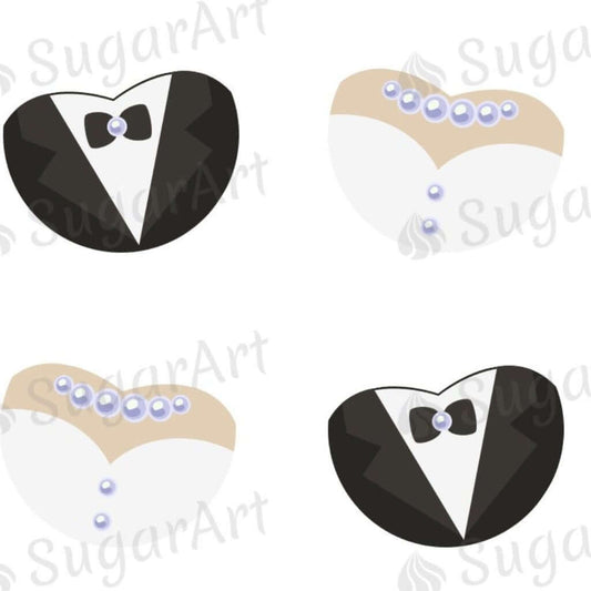 Bride and Groom Wedding Symbol - ESA087.