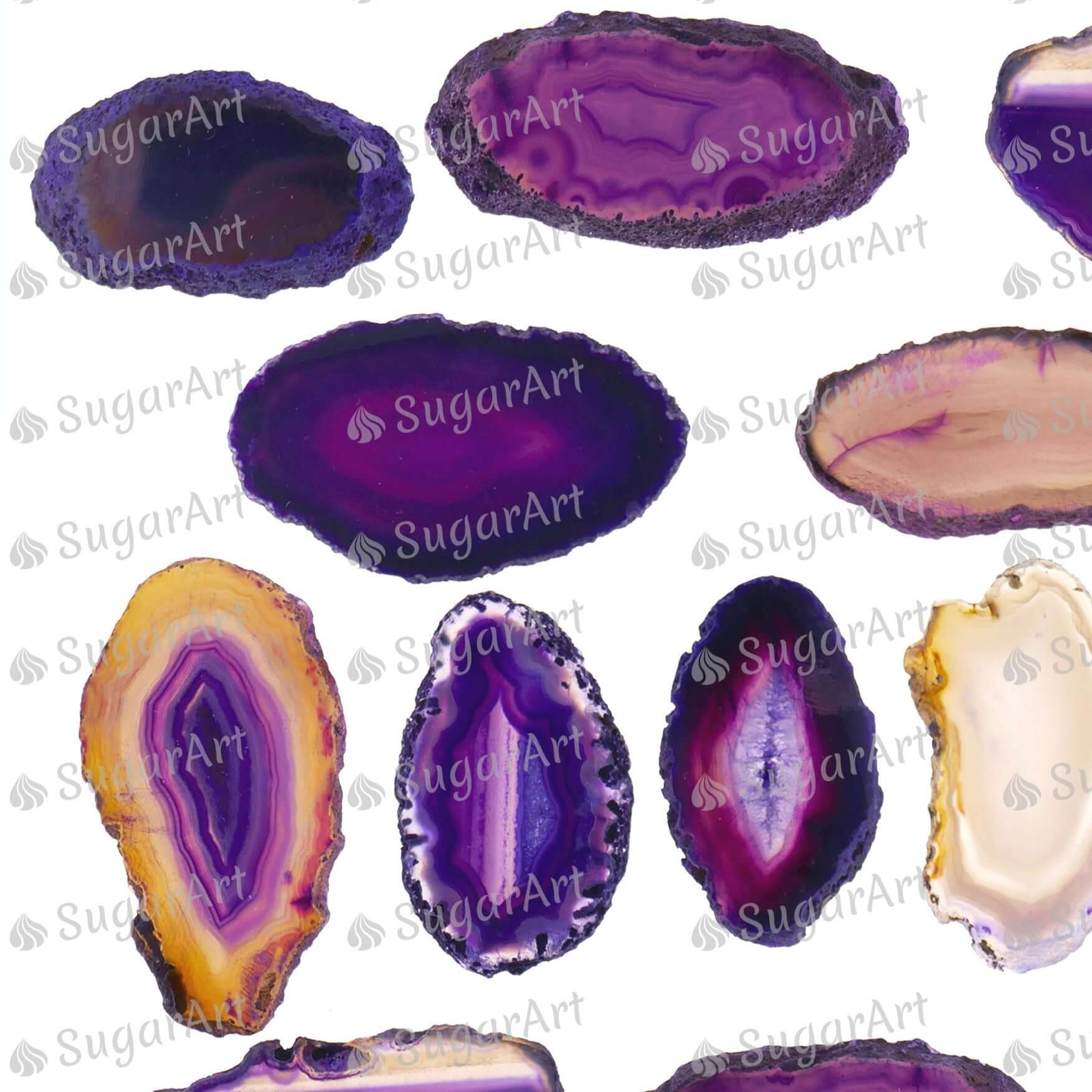 Giant Purple Agate Stones - ESA108.