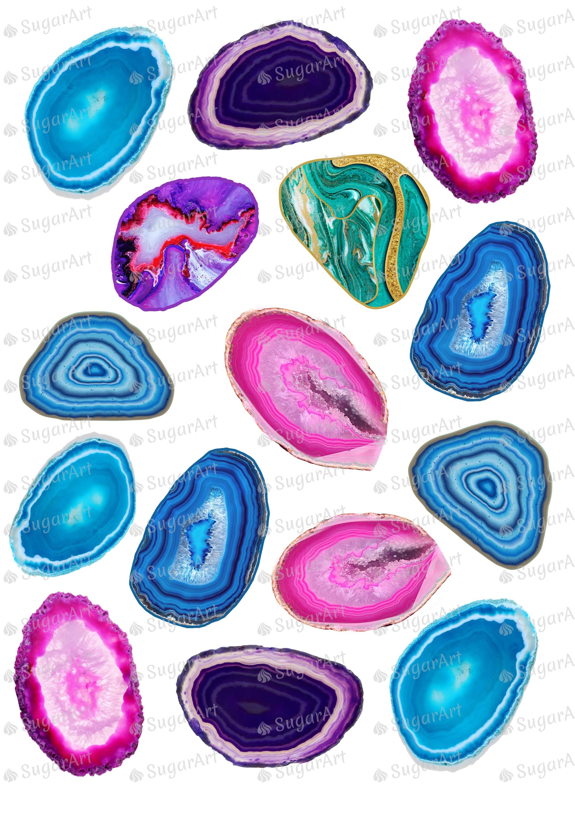 Gemstones Minerals Set - ESA109.