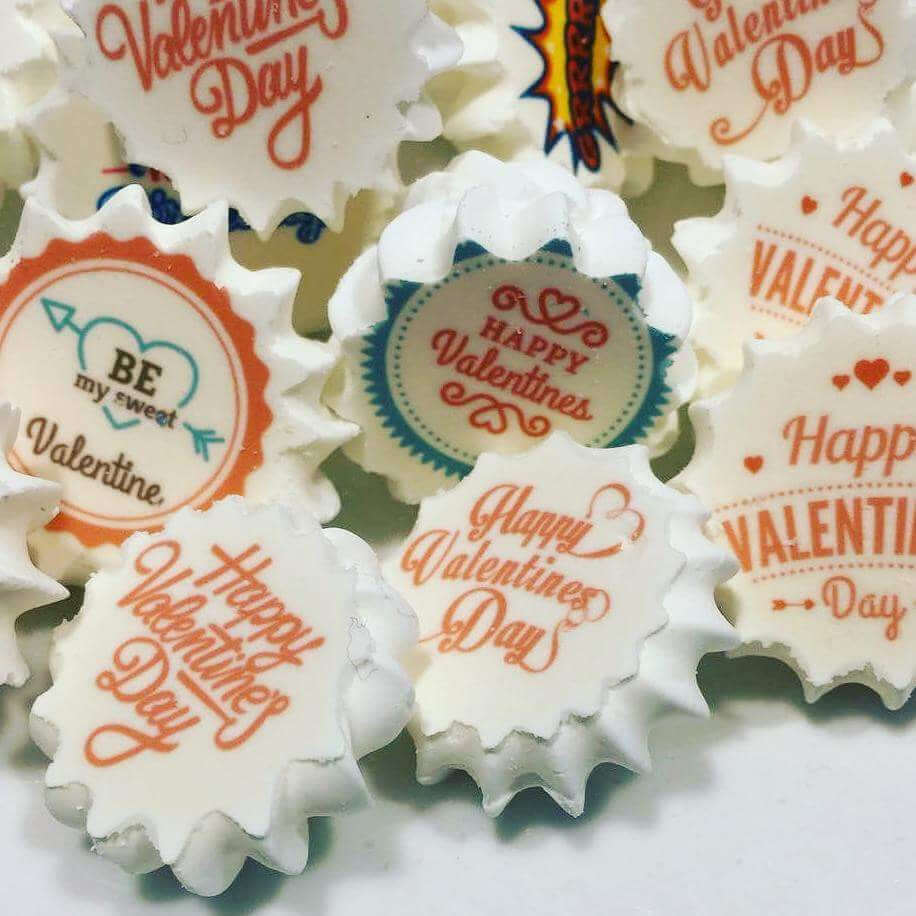 Happy Valentine Day - HSA014-Sugar Stamp sheets-Sugar Art