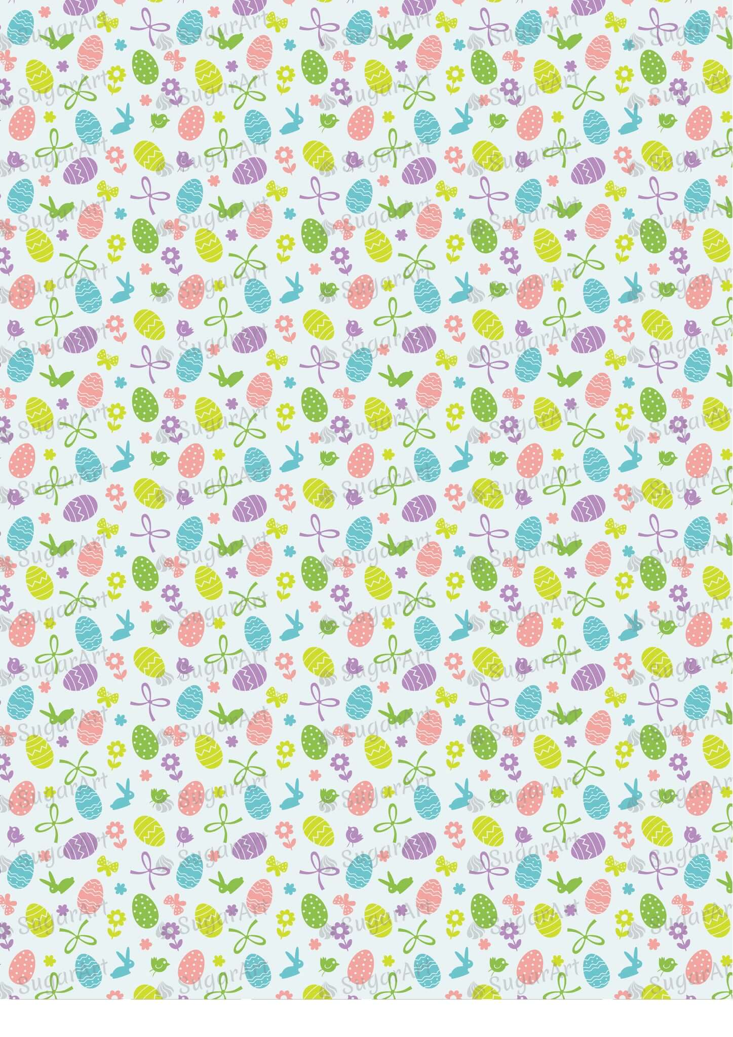 Cute Easter Pattern - HSA001-Sugar Stamp sheets-Sugar Art