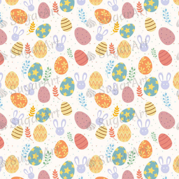 Colorful Easter Day Pattern - HSA002-Sugar Stamp sheets-Sugar Art