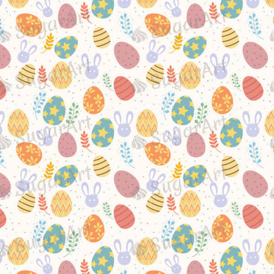 Colorful Easter Day Pattern - HSA002-Sugar Stamp sheets-Sugar Art