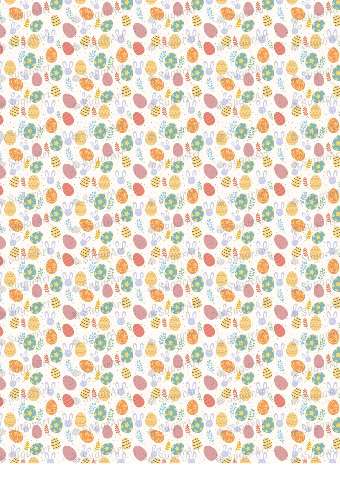 Colorful Easter Day Pattern - HSA002-Sugar Stamp sheets-Sugar Art