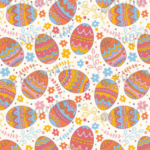 Easter Eggs Pattern - HSA003-Sugar Stamp sheets-Sugar Art