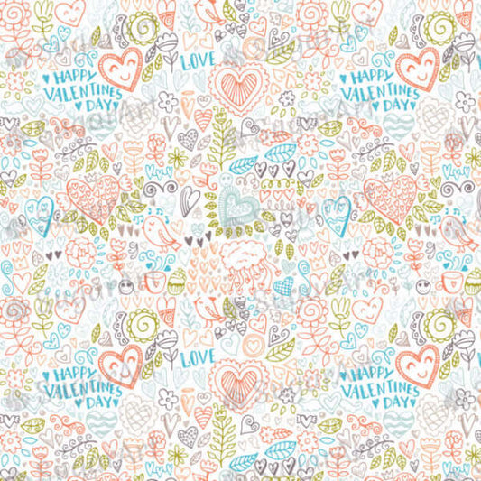 Happy Valentine pattern - HSA011-Sugar Stamp sheets-Sugar Art