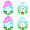 Pack of Easter Bunny Eggs - 2 inch - HSA024-Sugar Stamp sheets-Sugar Art