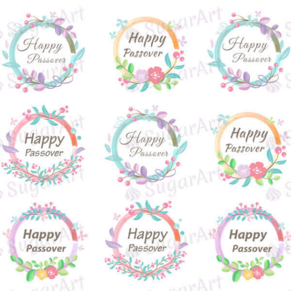 Happy Passover - HSA025-Sugar Stamp sheets-Sugar Art