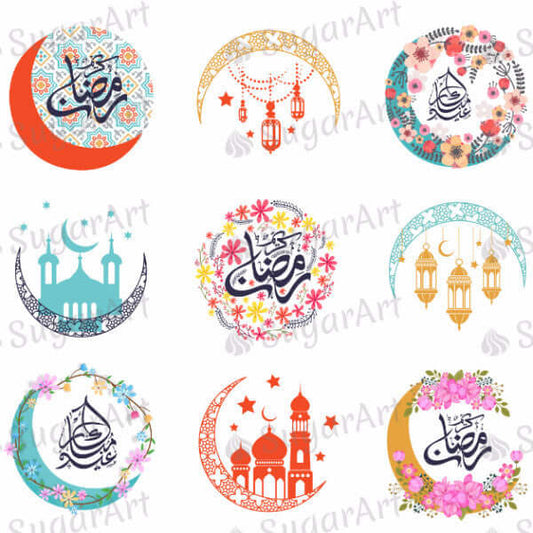 Happy Ramadan!!! - HSA038-Sugar Stamp sheets-Sugar Art