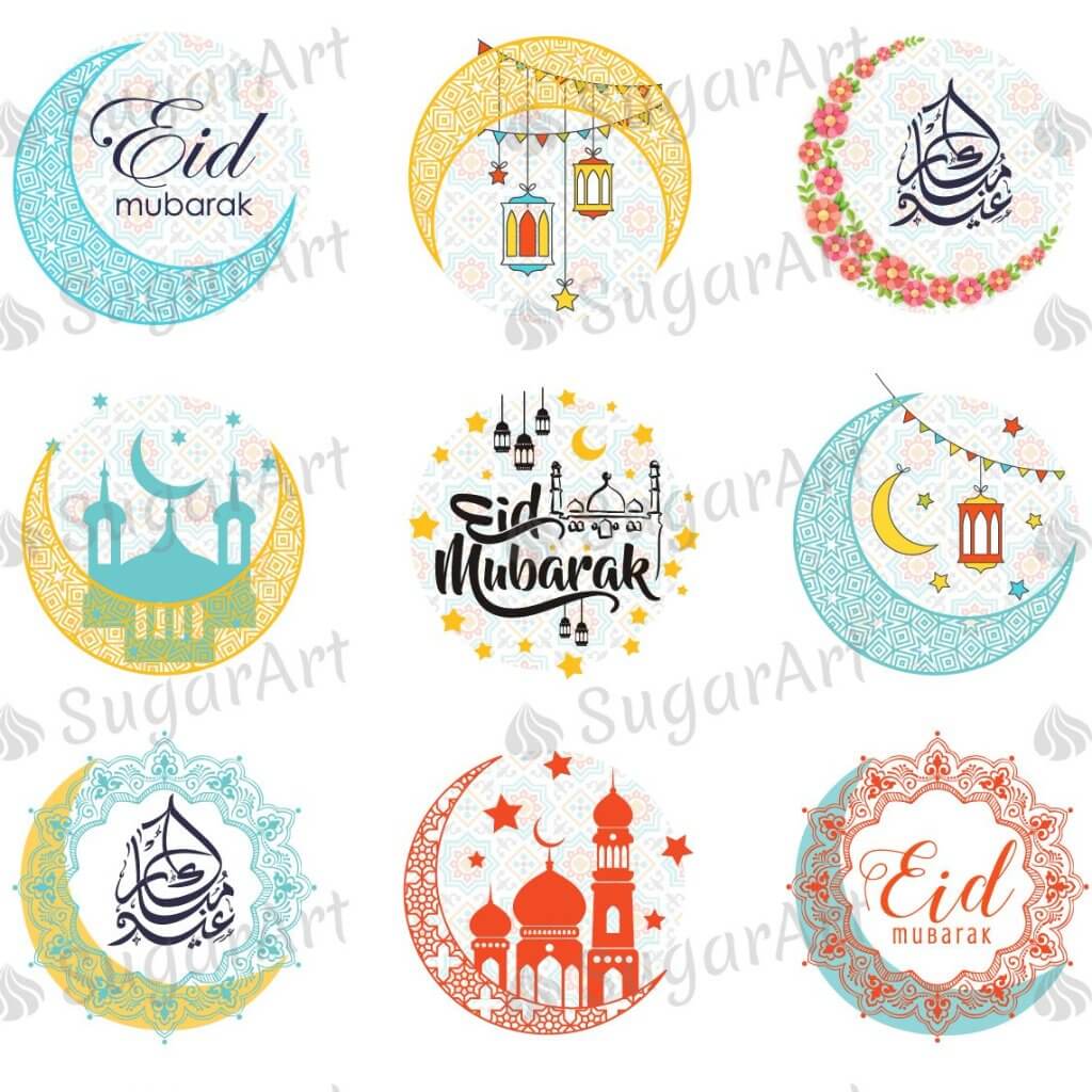 Eid Mubarak - HSA061-Sugar Stamp sheets-Sugar Art