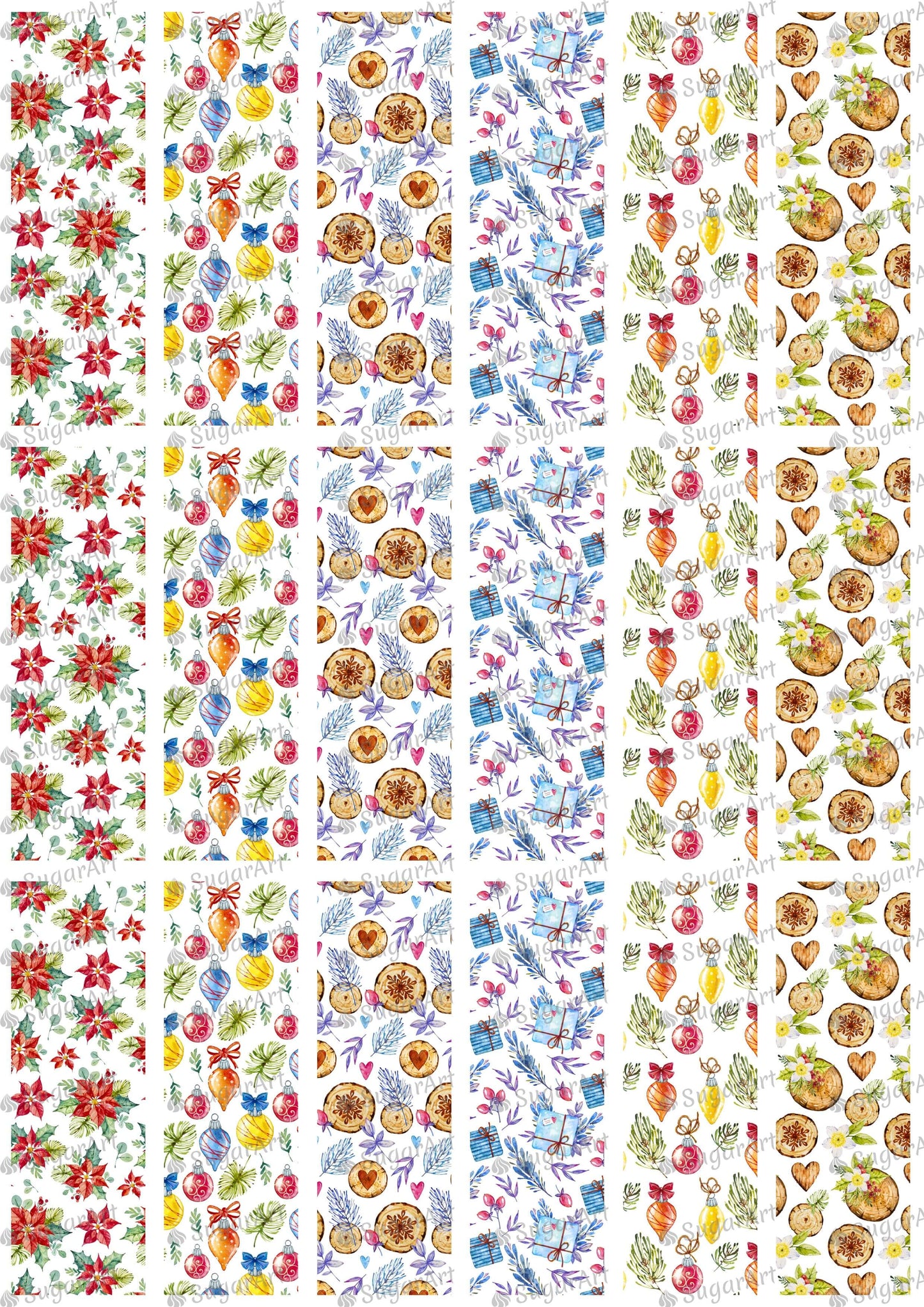 Watercolor Christmas Pattern Collection - HSA075.