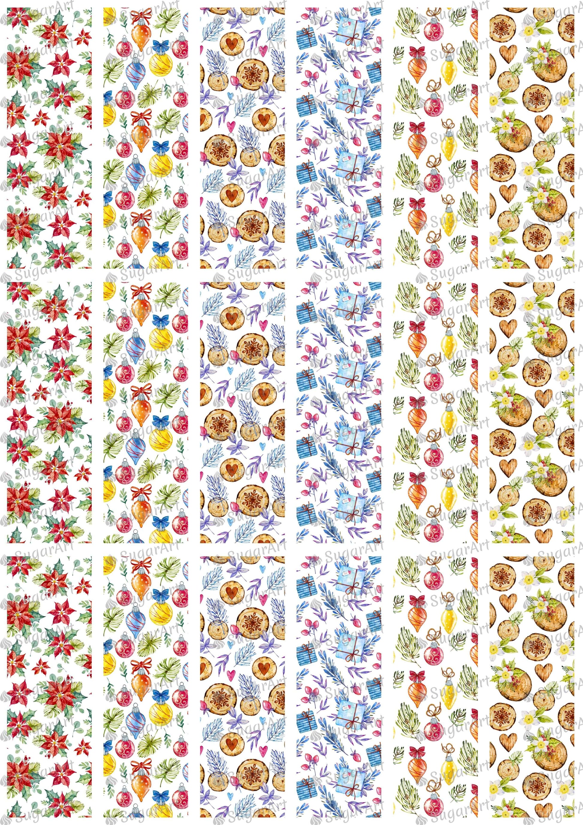 Watercolor Christmas Pattern Collection - HSA075.