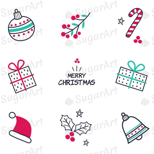 Hand Drawn Christmas Elements - HSA085.