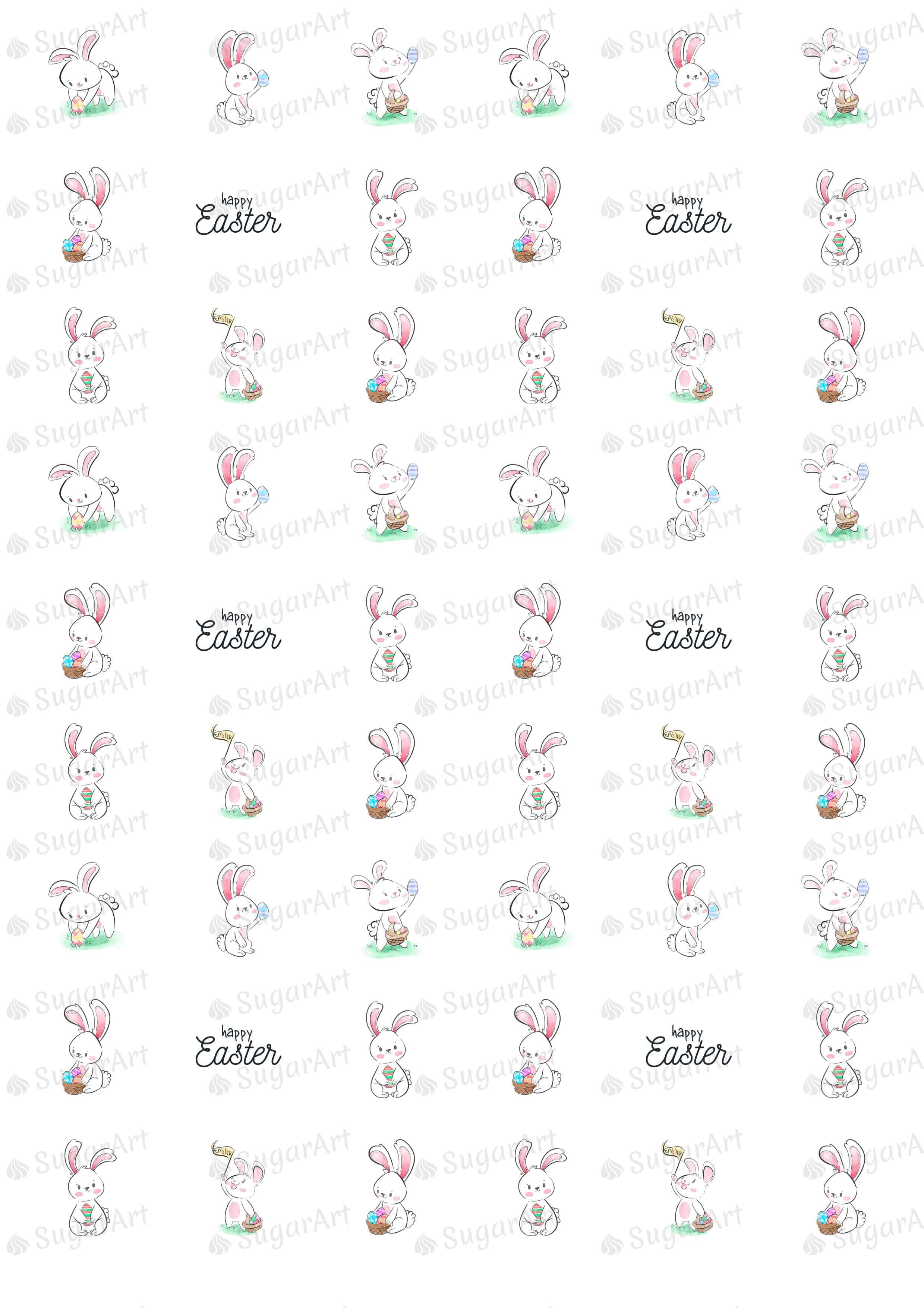 Watercolor Easter Bunny Collection - HSA087.
