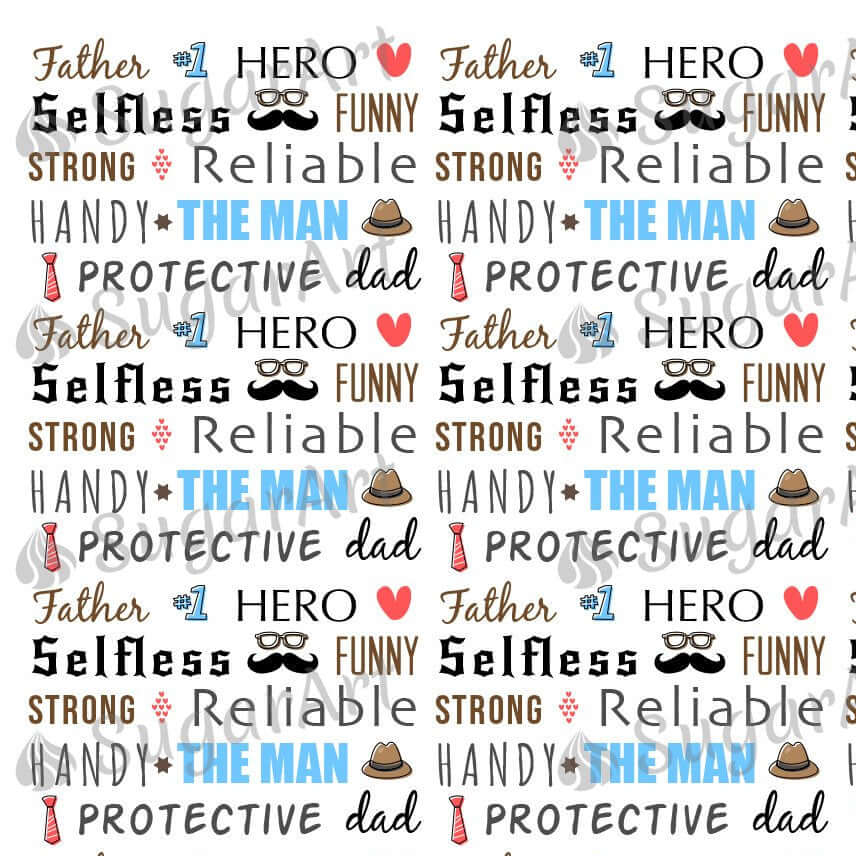 Father's Day Typography Design - HSA089.