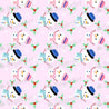 Snowman Pink Background - HSA090.