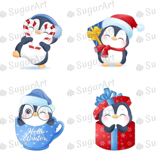 Winter Cute Penguins Set - 2 inch - HSA099.