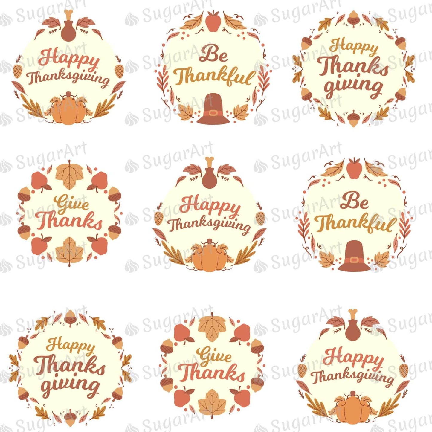 Be Thankful - Happy Thanksgiving - HSA105.