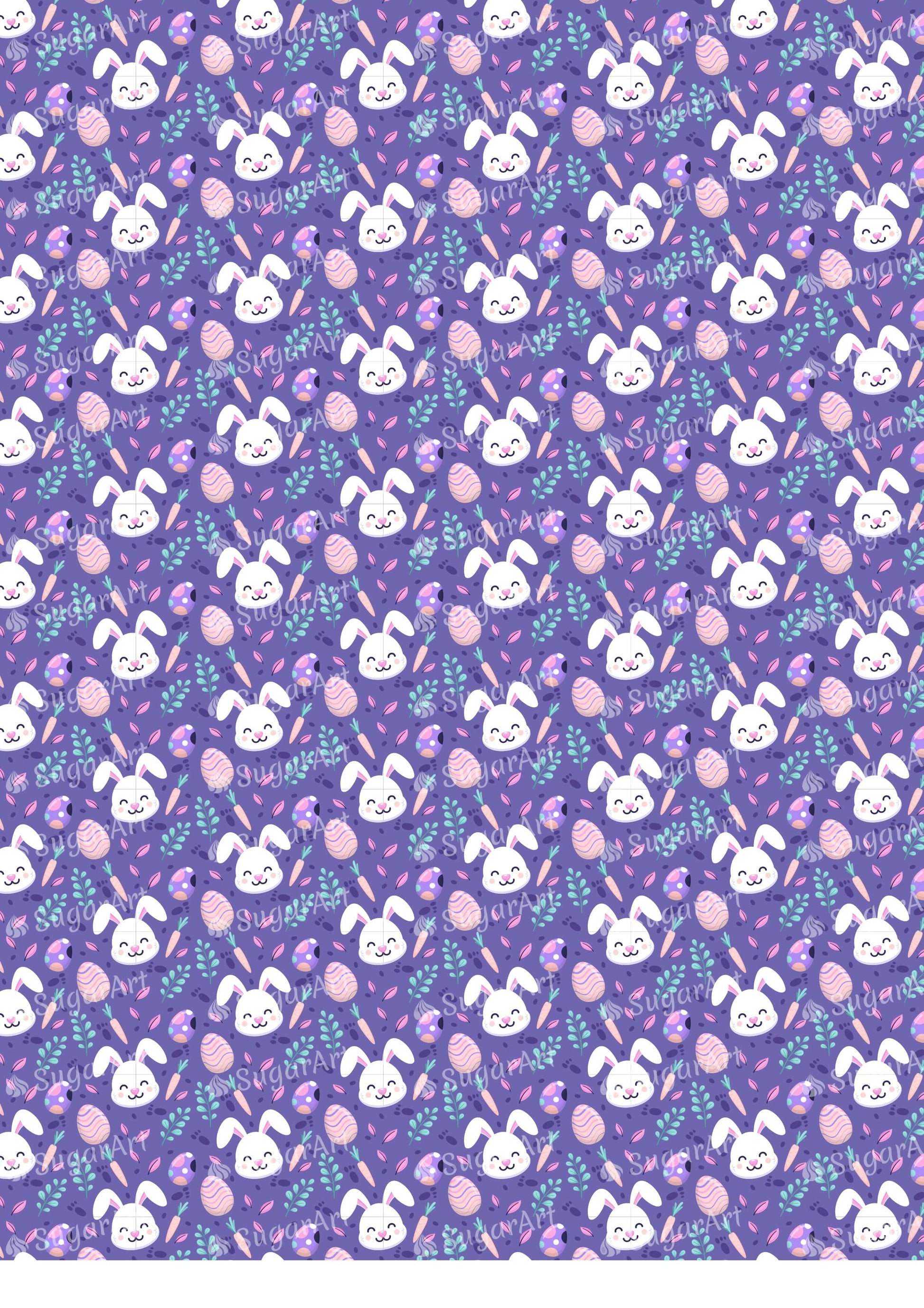 Purple Background Easter Pattern - HSA120.
