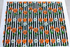Red Poppy Flowers Pattern Striped- Icing - ISA016.