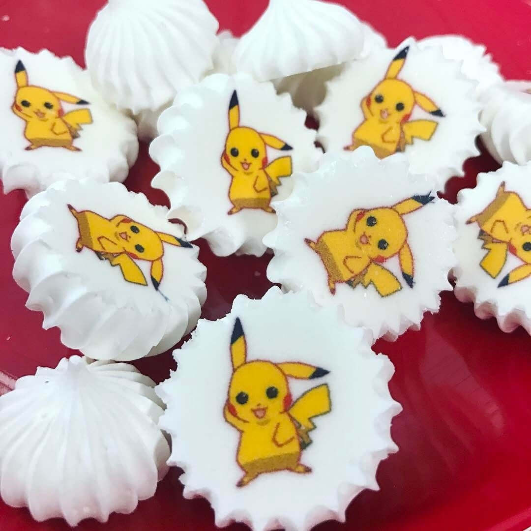Pikachu, Pokemon Ball - SA50-Sugar Stamp sheets-Sugar Art