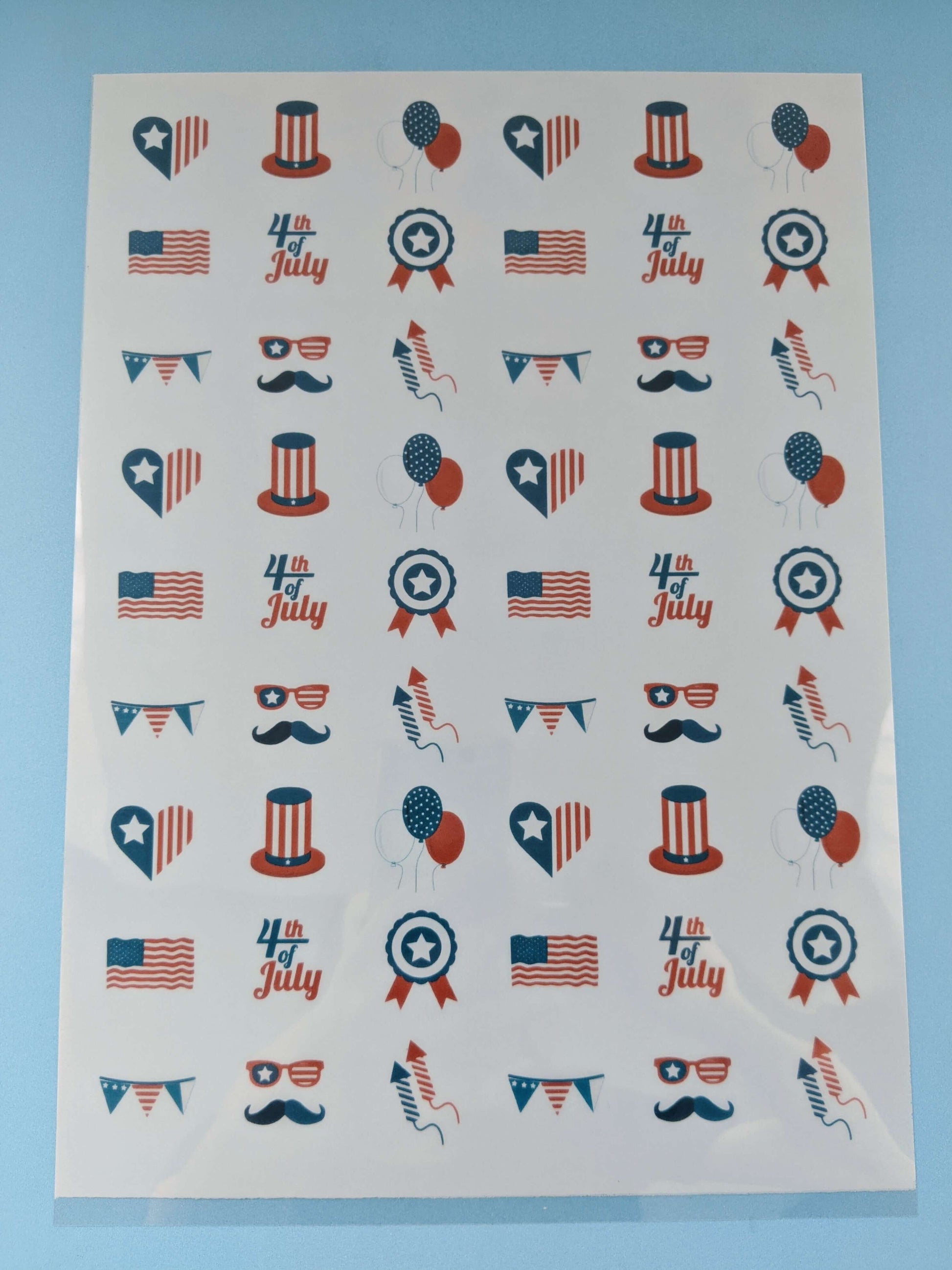 Independence Day, 4th of July - HSA035-Sugar Stamp sheets-Sugar Art