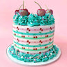 Striped Cherry Pattern - Icing - ISA064.