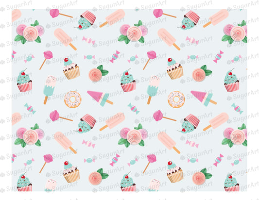 Birthday Sweet Background - Icing - ISA010.