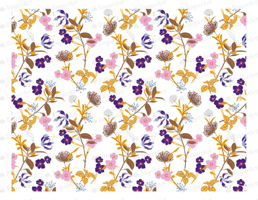 Blooming Garden Floral Pattern - Icing - ISA022.