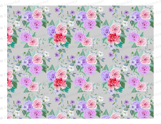 Vintage Flowers Bouquet - Icing - ISA024.