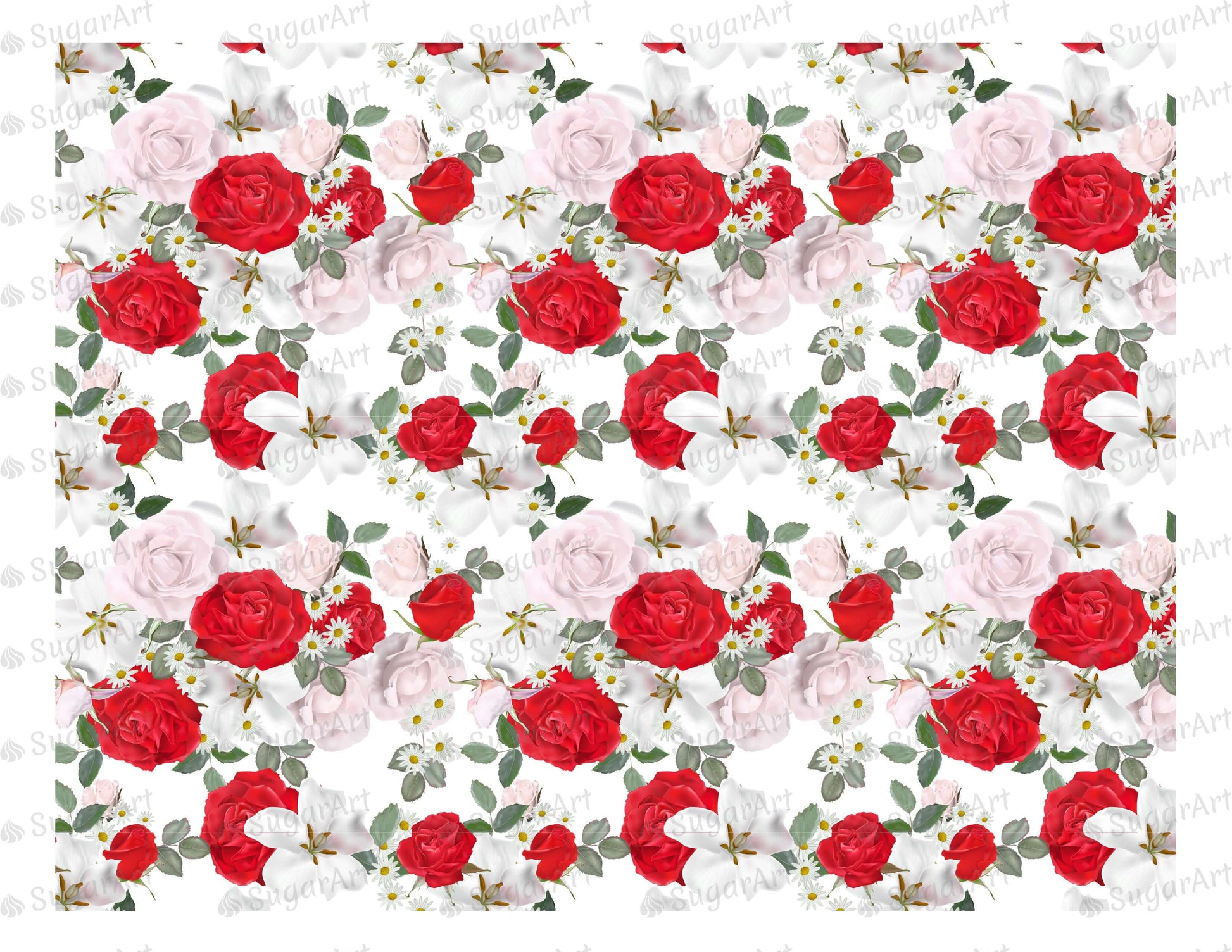 Romantic Roses - Icing - ISA027.