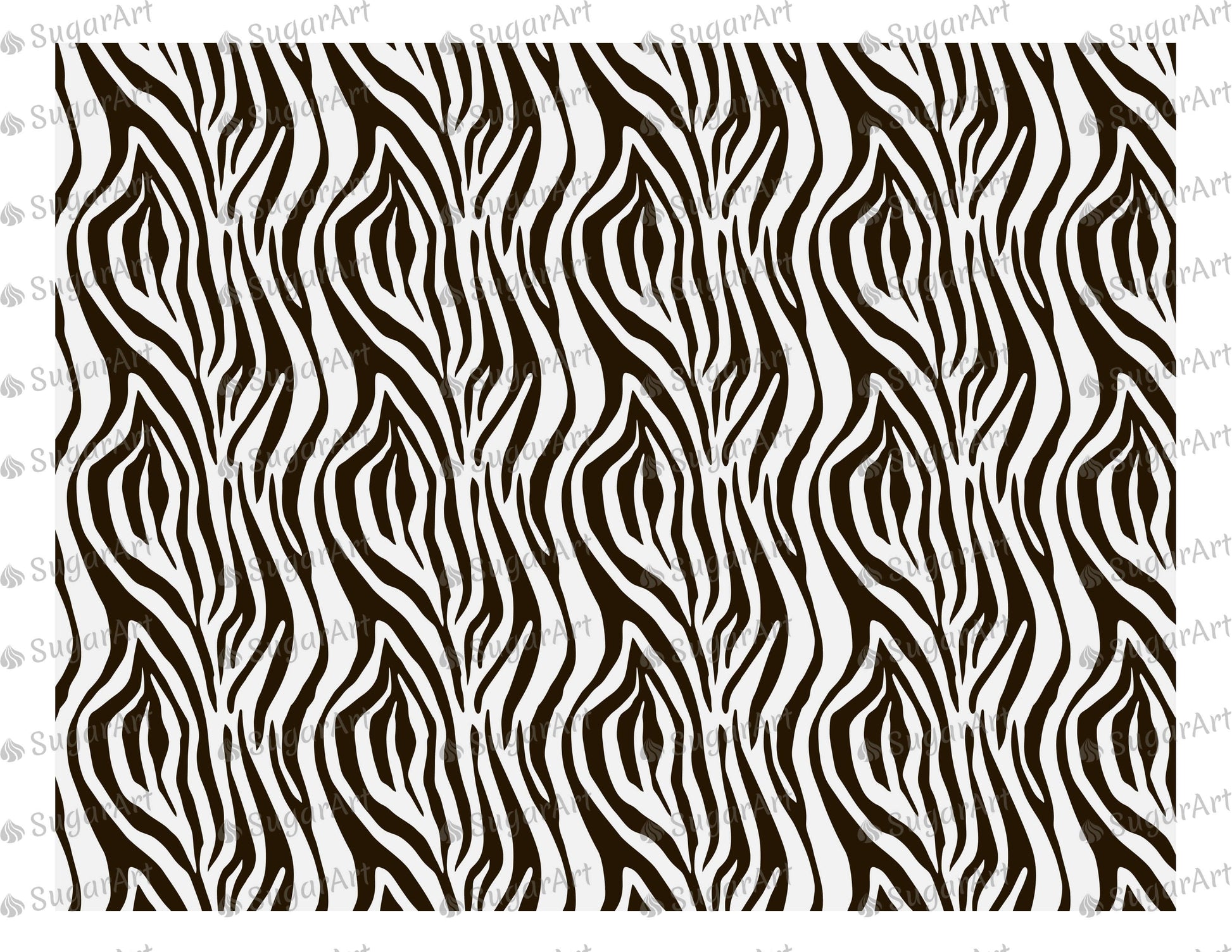 Zebra Print in Black and White - Icing - ISA040.