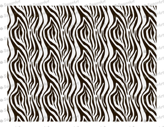 Zebra Print in Black and White - Icing - ISA040.