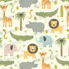Safari Cute Animals Pattern - Icing - ISA043.