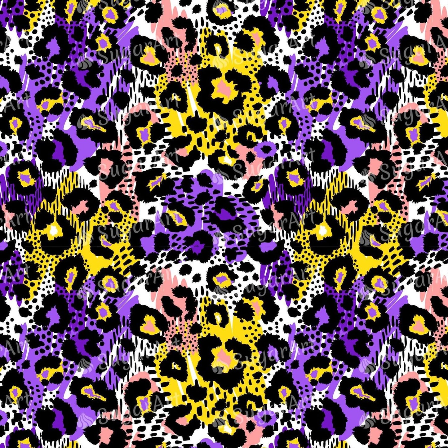 Abstract Bright Pattern with Animal Prints - Icing - ISA077.