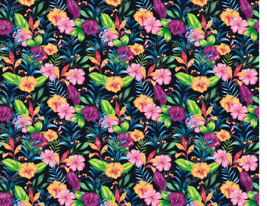 Vintage Floral Pattern - Icing - ISA093.