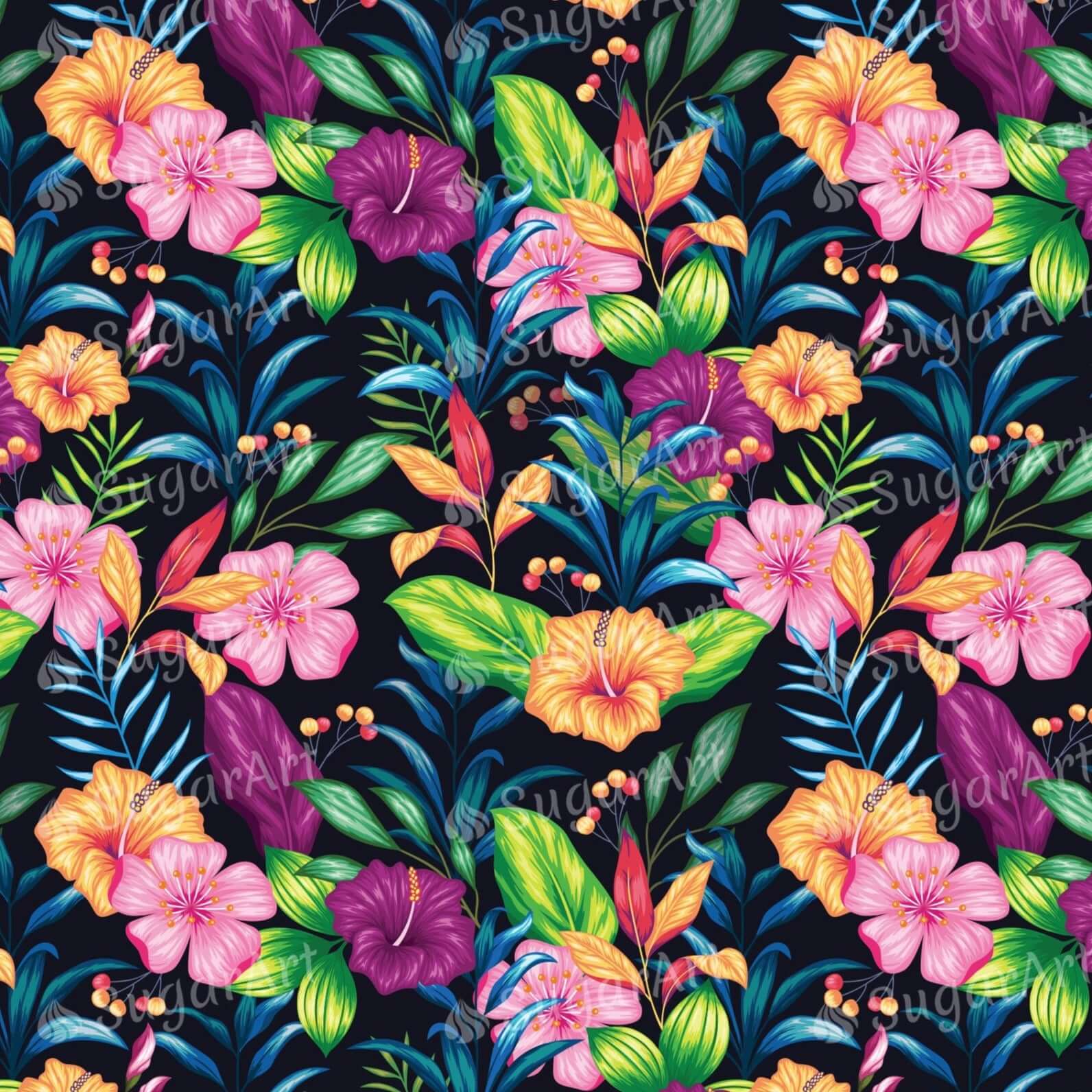 Vintage Floral Pattern - Icing - ISA093.
